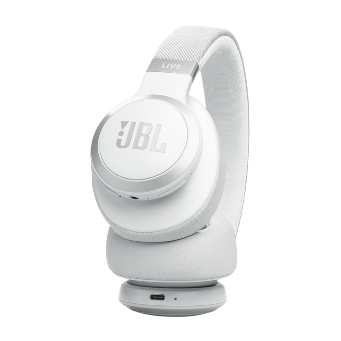 JBL Live 770NC ワイヤレスヘッドホン ホワイト JBL Live 770NC | Draadloze over-ear koptelefoon met True